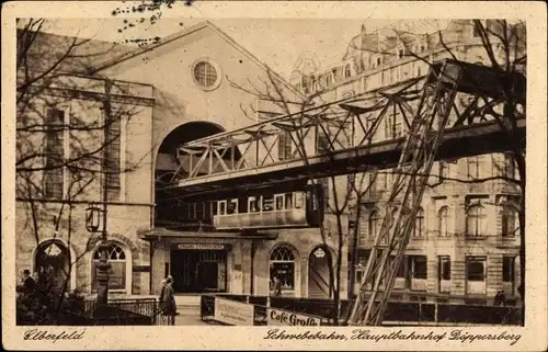 Ak Wuppertal, Schwebebahn, Hauptbahnhof Döppersberg, Passanten