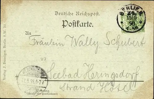 Mondschein Ak Berlin Mitte, Am Mühlendamm bei Mondenschein