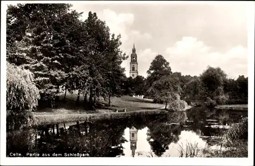 Ak Celle in Niedersachsen, Schlosspark