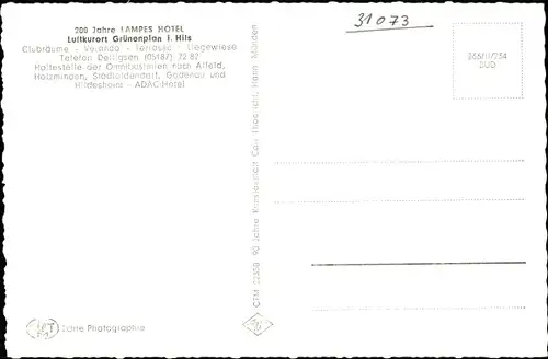 Ak Grünenplan, Gesamtansicht, Bocksberg