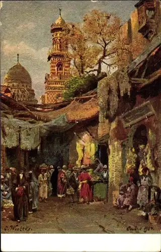 Künstler Ak Weescks, Kairo Kairo Ägypten, Rue