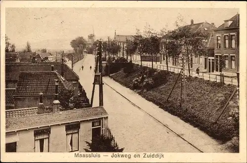 Ak Maassluis Südholland, Jokweg en Zuiddijk