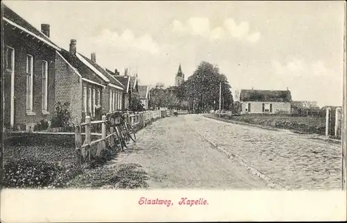 Ak-Kapelle Zeeland Niederlande, Straatweg