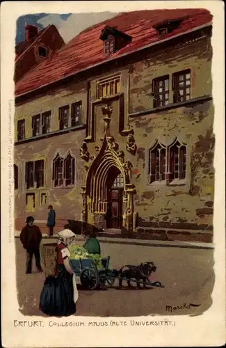 Künstler Litho Erfurt in Thüringen, Collegium Majus, alte Universität