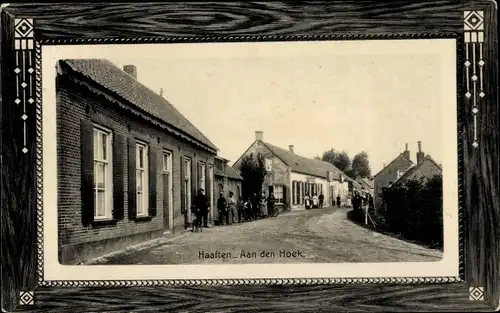 Präge Passepartout Ak Haaften Gelderland, Aan de Hoek