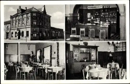 Ak Scherlebeck Herten Ruhrgebiet, Gaststätte Gertrudenhof, Innenansicht