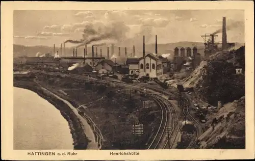 Ak Hattingen an der Ruhr, Henrichshütte