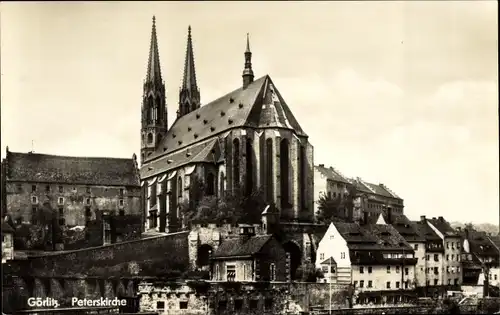 Ak Görlitz in der Lausitz, Peterskirche