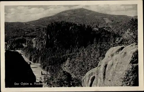 Ak Oybin in der Oberlausitz, Zittauer Gebirge, Hochwald