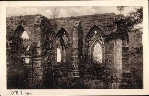 Ak Oybin in der Oberlausitz, Ruine