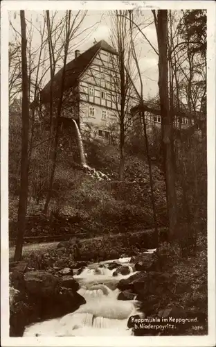 Ak Dresden Hosterwitz, Keppmühle im Keppgrund