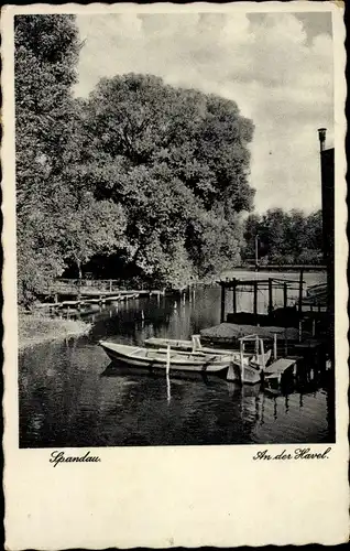 Ak Berlin Spandau, Havel, Ruderboote