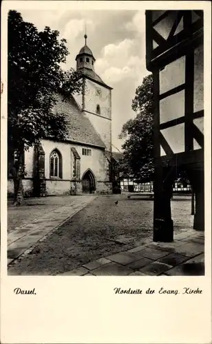 Ak Dassel am Solling, ev. Kirche