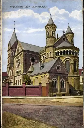 Ak Neunkirchen im Saarland, Marienkirche