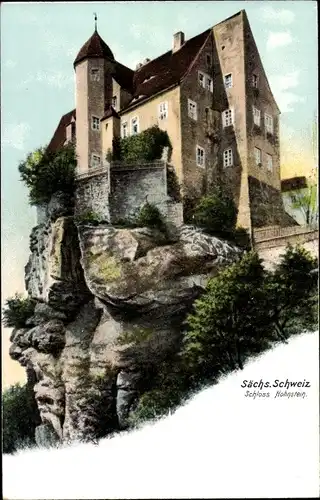 Ak Hohnstein Sächsische Schweiz, Schloss, Burg