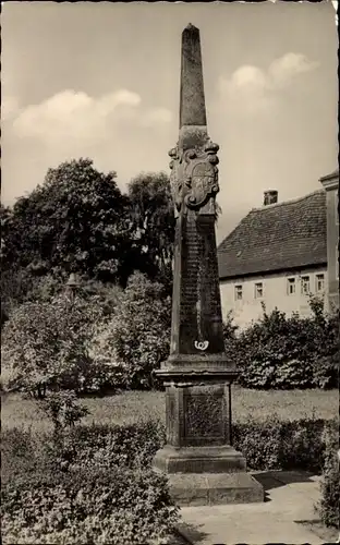 Ak Dohna in Sachsen, Postmeilensäule