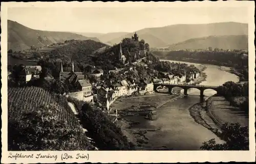 Ak Saarburg an der Saar Bezirk Trier, Ortsansicht, Brücke