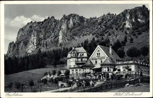 Ak Gerolstein Eifel, Kurhotel und Pension Dolomit, Berge