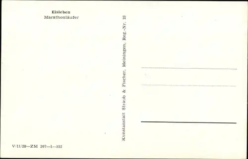 Ak Lutherstadt Eisleben, Marathonläufer