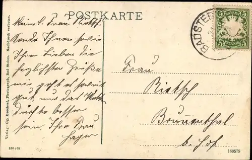 Ak Bad Steben in Oberfranken, Ortsansicht