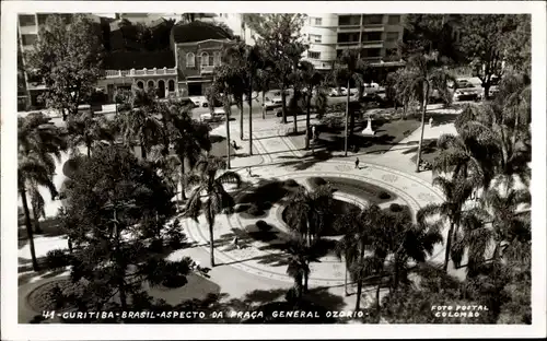 Ak Curitiba Brasilien, Aspecto da Praca General Ozorio