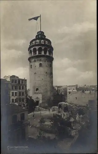 Ak Konstantinopel Istanbul Türkei, Tour de Galata