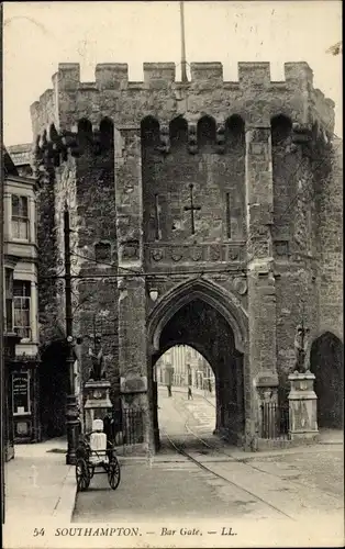 Ak Southampton Hampshire England, Bar Gate