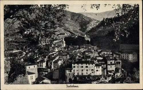 Ak Isolabona Bordighera Liguria, Panorama