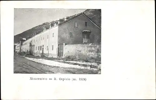 Ak Bar Moncenisio Piemonte, Straßenansicht um 1924