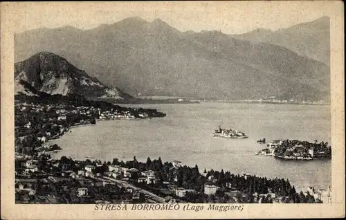 Ak Stresa Borromeo Lago Maggiore Piemonte, Panorama