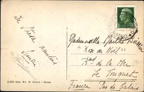 Ak Stresa Borromeo Lago Maggiore Piemonte, Panorama