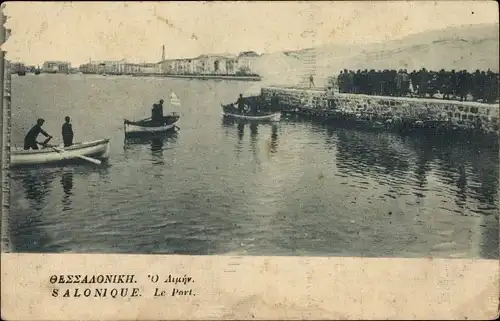 Ak Saloniki Thessaloniki Griechenland, Hafen, Boote