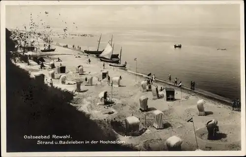 Ak Rewal Rewahl Pommern, Strandleben