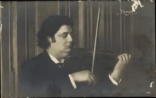 Ak Komponist und Violinist Eugène Ysaÿe, Portrait