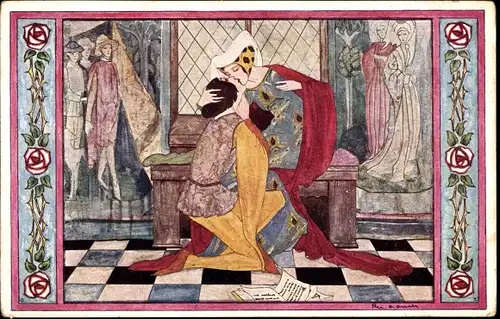 Künstler Ak Cramer, Rie, In the Good Old Times, the Love Page