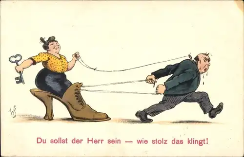 Künstler Ak Scheuermann, Willi, Du sollst der Herr sein, wir stolz das klingt