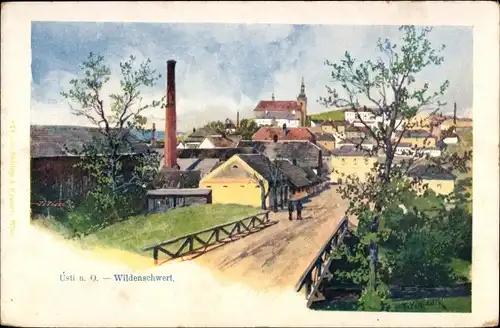 Künstler Litho Kopallik, F., Ústí nad Orlicí Wildenschwert Region Pardubice, Wildenschwert