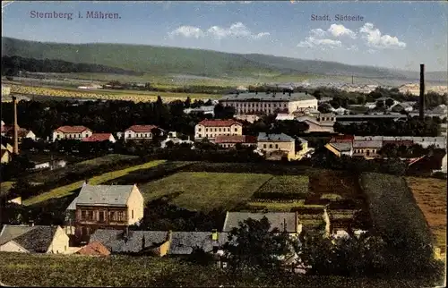 Ak Šternberk Mährisch Sternberg Region Olmütz, Gesamtansicht