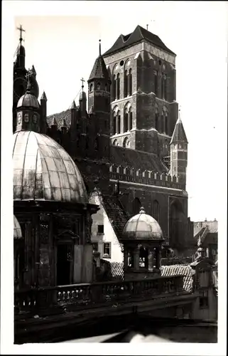 Foto Ak Gdańsk Danzig, Marienkirche