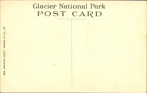 Ak Montana USA, Glacier National Park, Hotel, Hauptgebäude