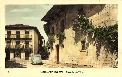 Ak Santillana del Mar Kantabrien, Casa de Las Villas