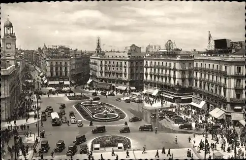 Ak Madrid, Spanien, Puerta del Sol