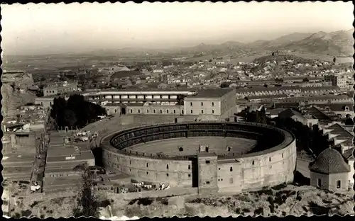 Ak Cartagena Murcia Spanien, Stierkampfarena, Teilansicht