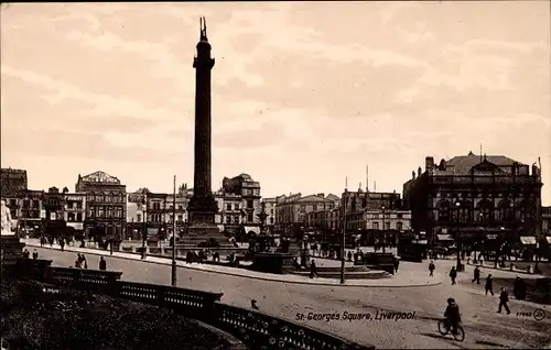 Ak Liverpool Merseyside England, St. George's Square