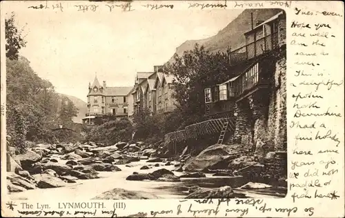 Ak Lynmouth Devon England, der Lyn