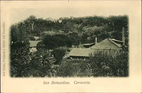 Ak San Bernardino Paraguay, Brauerei