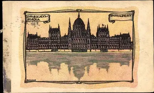 Künstler Ak Budapest Ungarn, Parlament