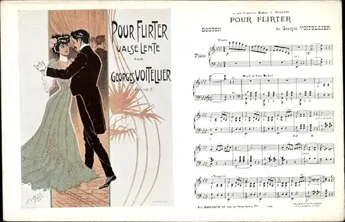 Lied Ak Pour Flirter, Langsamer Walzer von Georges Voitellier