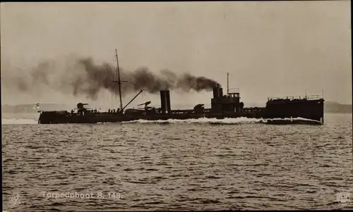 Ak Deutsches Kriegsschiff, S 148, Torpedoboot, Kaiserliche Marine