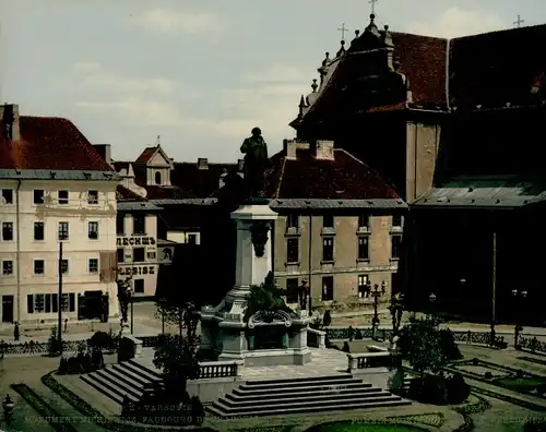 Foto Warszawa Warschau Polen, Mickiewicz Denkmal